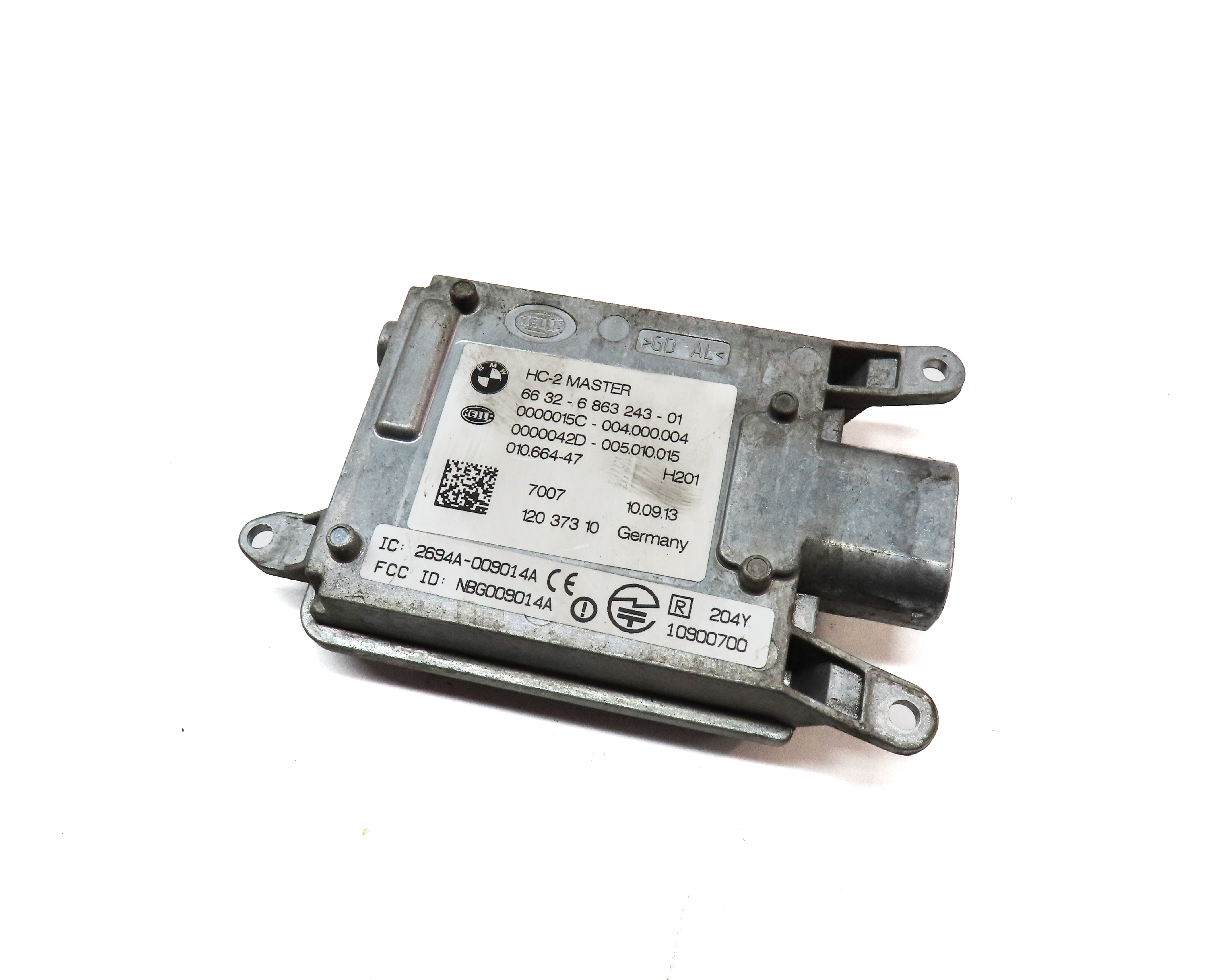 2014 BMW 750Li (F01) REAR RIGHT BLIND SPOT RADAR SENSOR MODULE MASTER — exact item pictured